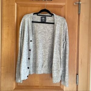 Gray cardigan